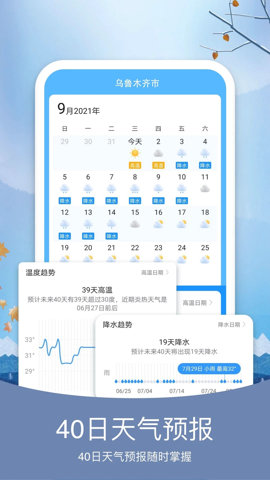 橘子天氣APP