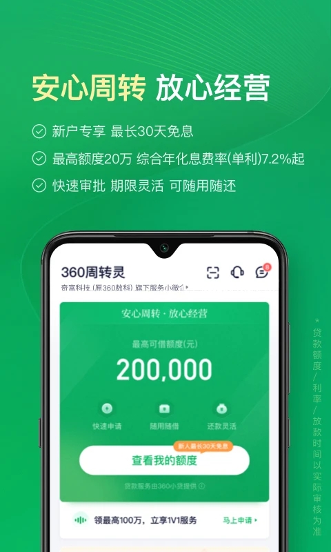 360周轉(zhuǎn)靈借貸平臺