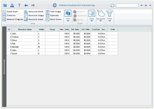 Steelray Project Viewer(MPP文件閱讀器)