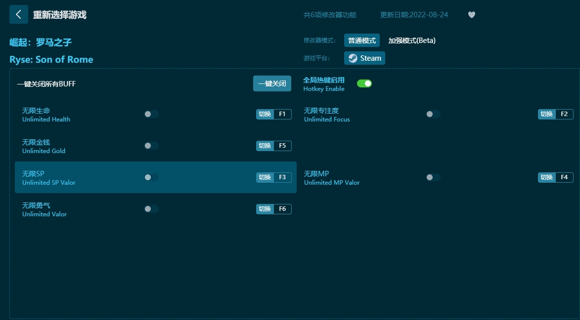 崛起：羅馬之子六項(xiàng)修改器