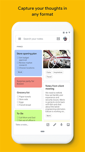 谷歌keep記事本app