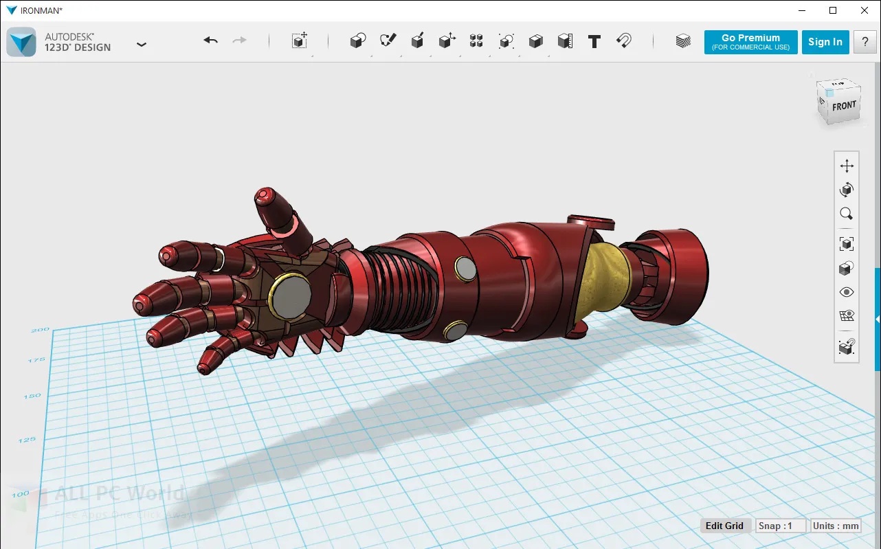 Autodesk 123d design漢化版