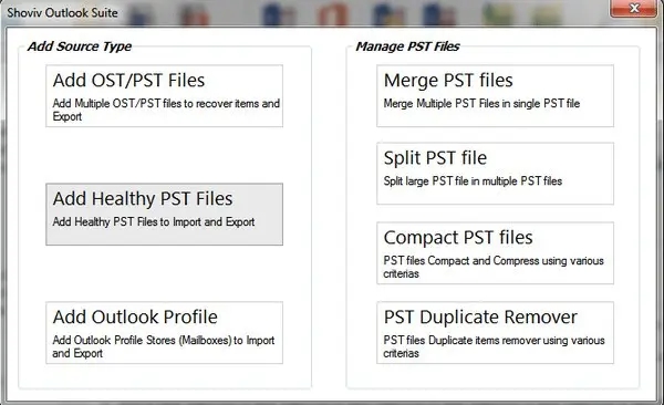 Shoviv Outlook Suite(PST文件處理軟件)正式版