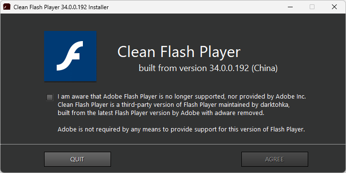 clean flash player(無廣告捆綁)