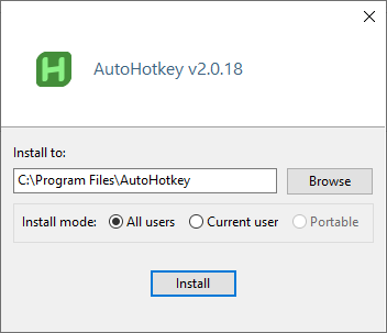 AutoHotkey(快捷鍵管理)