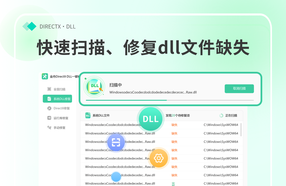 金舟DirectX·DLL標(biāo)準(zhǔn)版