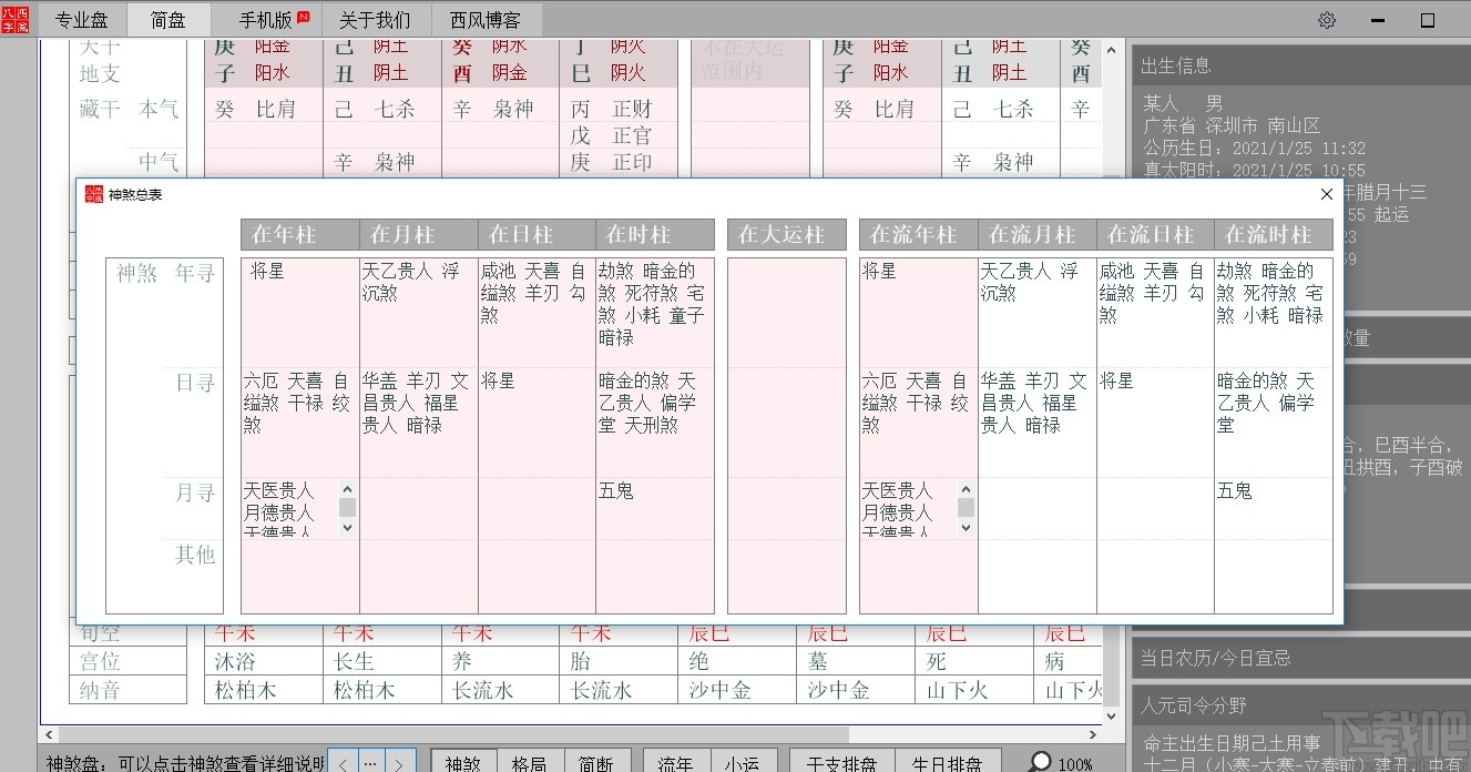 西風四柱八字排盤系統(tǒng)最新版